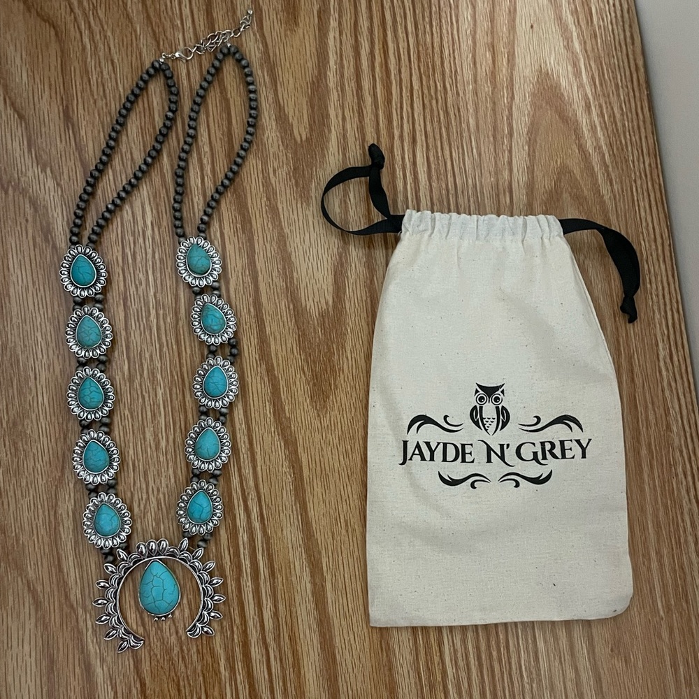 Turquoise Squash Necklace.